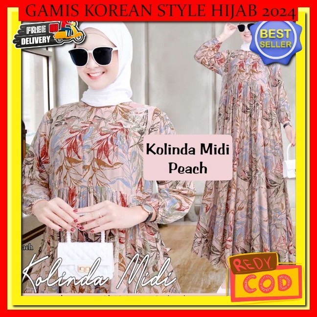 Baju Muslimah Kekinian Dress Kondangan Hijab Premium Gamia Waita Keren Gemes Waitaa Jumbo Murah Abay