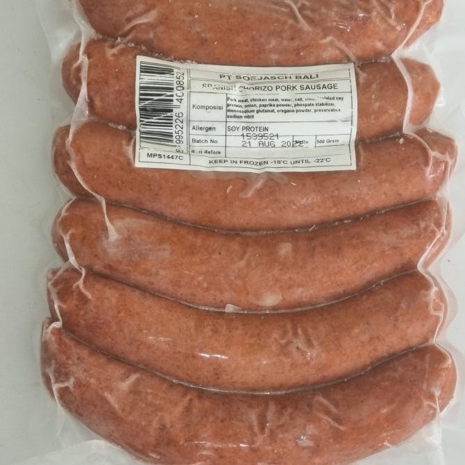 

SPANISH CHORIZO SAUSAGE - SOSIS BABI MAMA'S (Pork Sausage-Frozen Food) GS