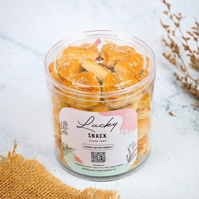 

Kue Kering "KUE KACANG" Wisman Wijsman 250 Gram Toples Tabung