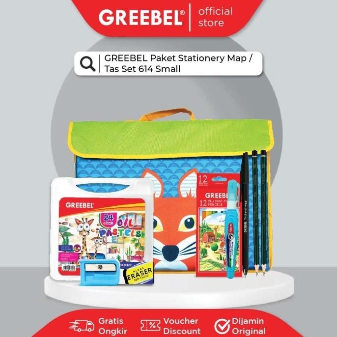 

New Greebel Paket Tas Set 614 Small/Stationary/Stationery/Paket Alat Tulis Pengiriman Cepat