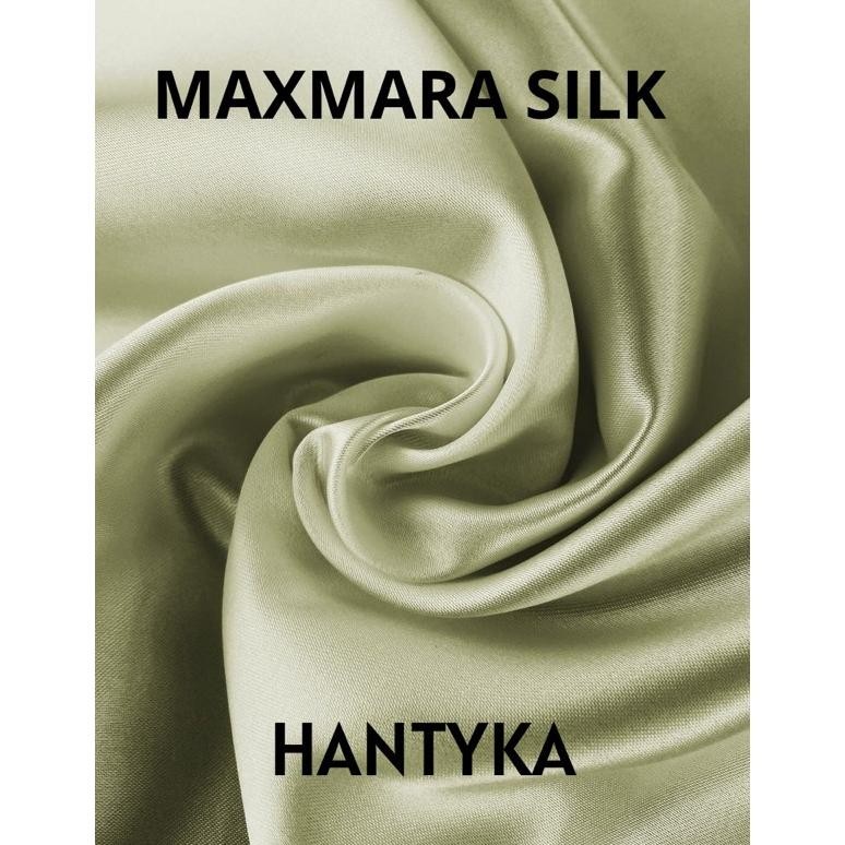 Kain Satin Maxmara Pure Silk/Kain Bahan Satin Bridesmaid/Polosan Meteran Kain