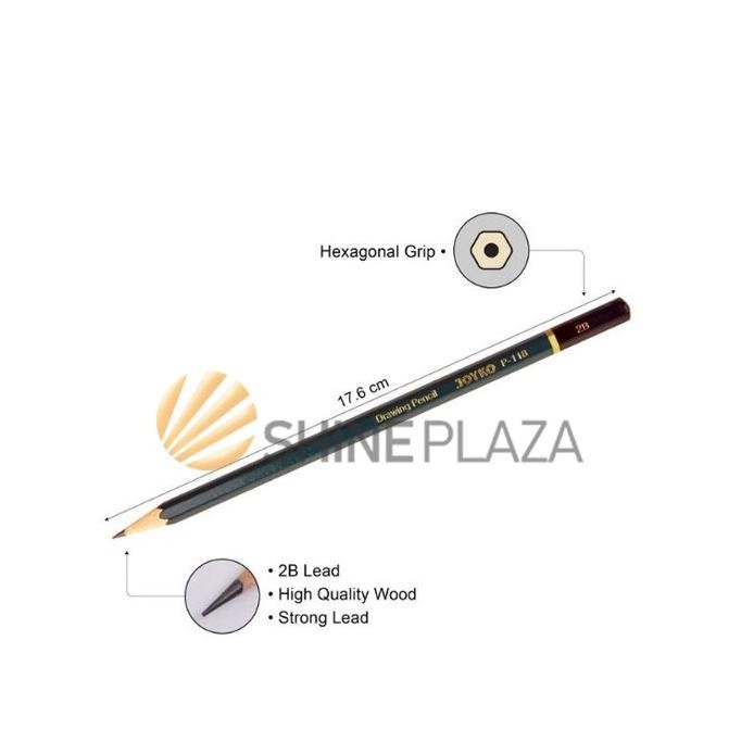 

Hot Sale - Drawing Pencil Set - Pensil Gambar Joyko P-118-14 Isi 14 - Pensil 2B ,.