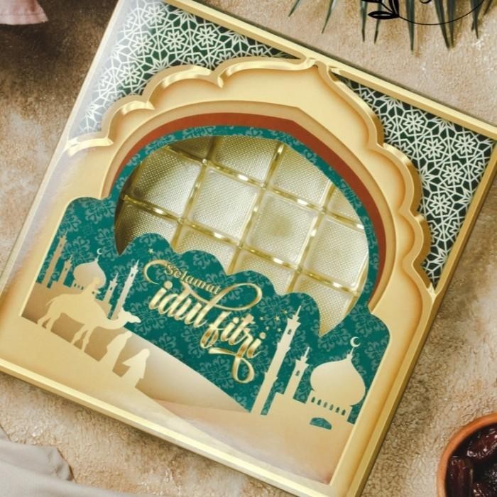 

Kardus Nastar Sekat 36 Dus Brownies Lebaran Box Idul Fitri Eid Mubarak 012