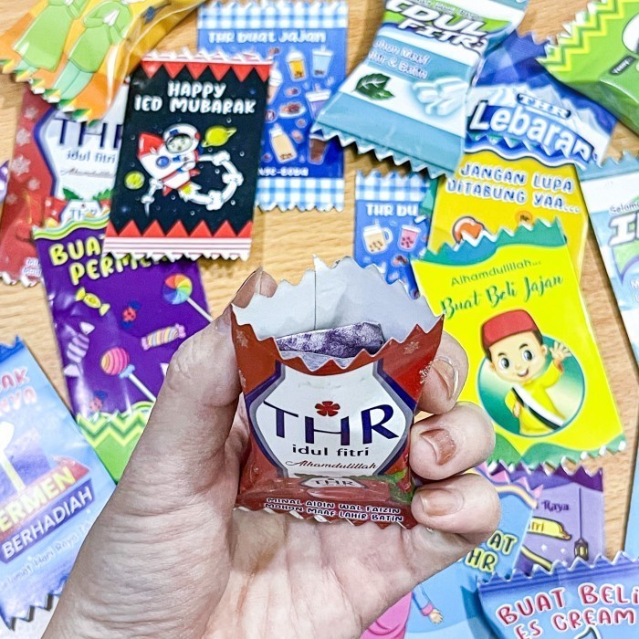 

Amplop Permen Kecil Isi 3 Angpao Lebaran Thr Idul Fitri Lucu Unik