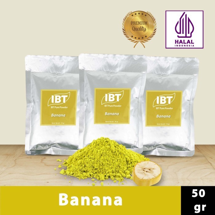 

Bahan Makanan Serbuk Bubuk Kue Pisang Ibt Pure Powder 50Gr