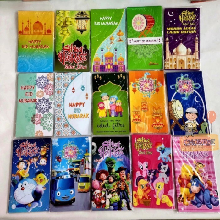 

10Pcs Amplop Angpao Idul Fitri Lebaran Kter Kartun L