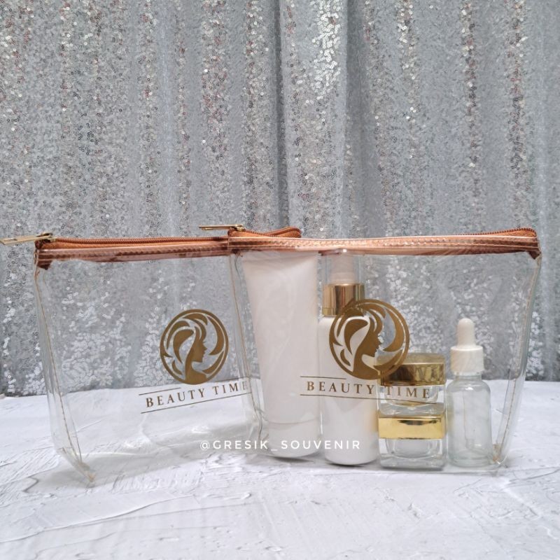 Pouch Mika Tebal Custom Sablon 2Sisi