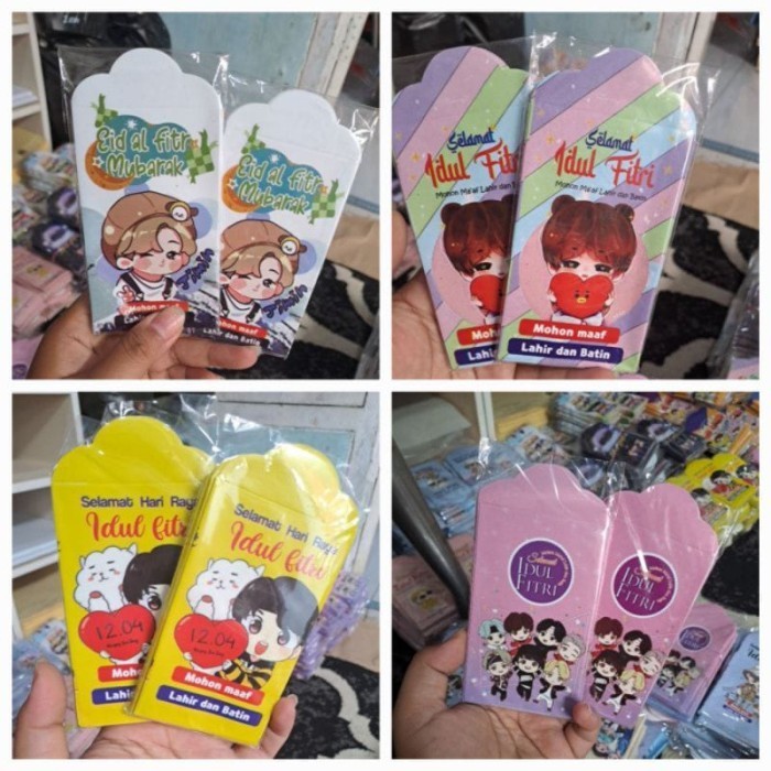 

Amplop Lebaran Motif Bts Medium 1 Pack Isi 10 Amplop
