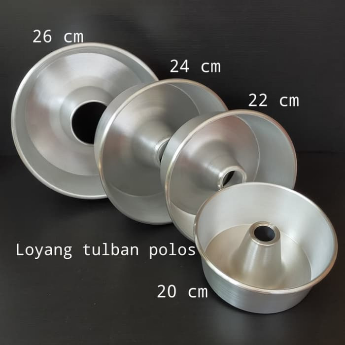 

Loyang Kue Tulban Polos 22 Cm 1Mm Loyang Marble Bahan Aluminium