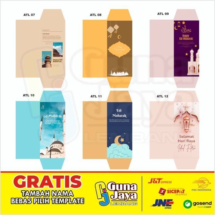 

Amplop Lebaran / Amplop Thr / Amplop Idul Fitri Custom