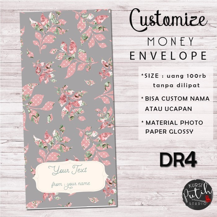 

Amplop Uang / Kondangan / Angpao Wedding Lebaran Mtoif Dusty Rose