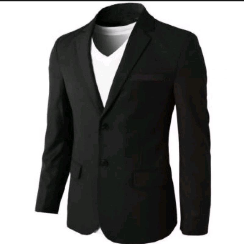 [MADE BY QUALITY] Jas Pria Polos kancing 2 Slimpit / Blazer Pria Resmi dinas / vest formal nikah