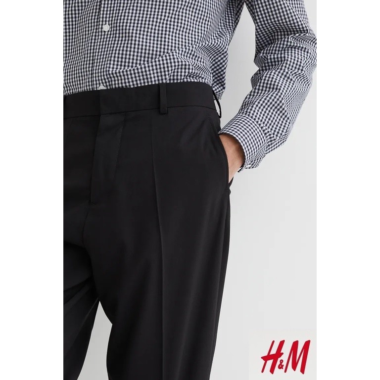 [MADE BY QUALITY] H&M Celana Regular Fit Suit Pants Jas Kantor Formal Original