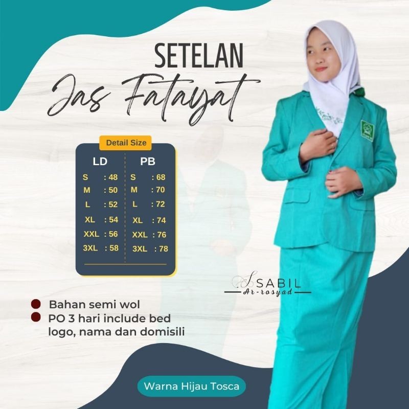[MADE BY QUALITY] SETELAN JAS FATAYAT JAS FATAYAT NU