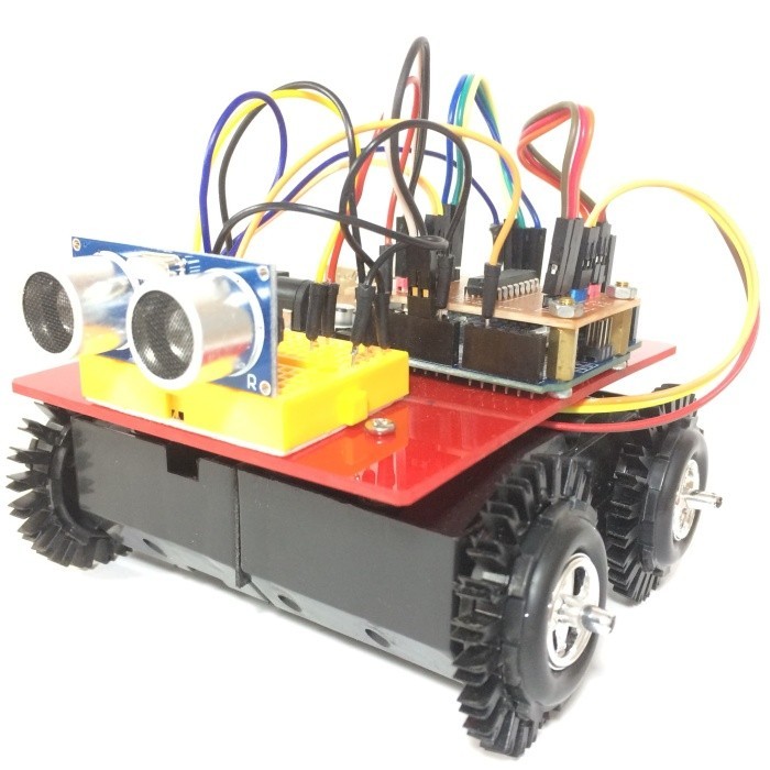 New Robot Mobile Avoidance Arduino Ultrasonic Sensor Fullset Plus Modul