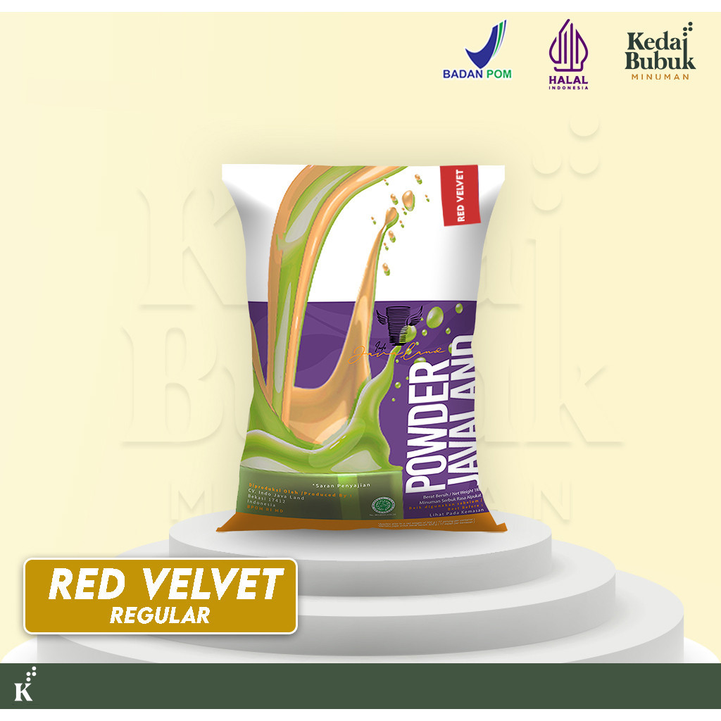 

Javaland Bubuk Minuman Varian Kue / Cake 1Kg - Regular Plain | Rasa: Red Velvet , Blackforest , Tiramisu