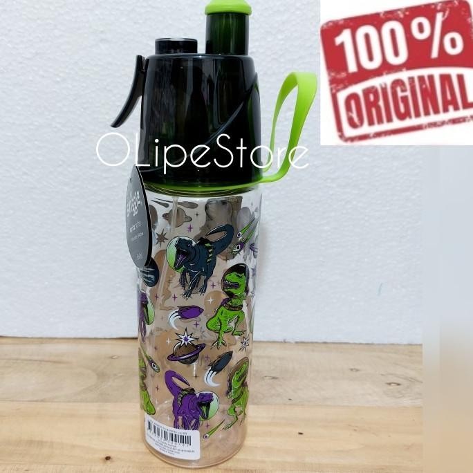 SMIGGLE - Oomph Spritz Water Bottle Botol Minum Semprot (Dino)