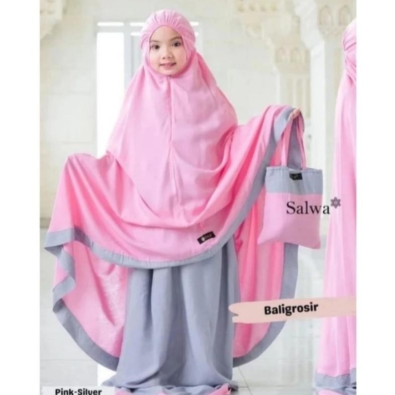 Baru Mukena Anak Kombinasi Mukena Anak Tanggung  Mukena Anak Tazbiya Thotone Good Quality