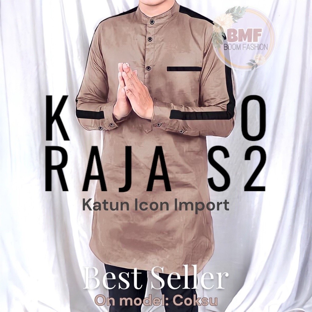 Koko Pria Dewasa Terbaru 2024 Kemko Cowo Sultan 2023 Ayah Rabbani Gamis Turki Atasan Slim Fit Pendek