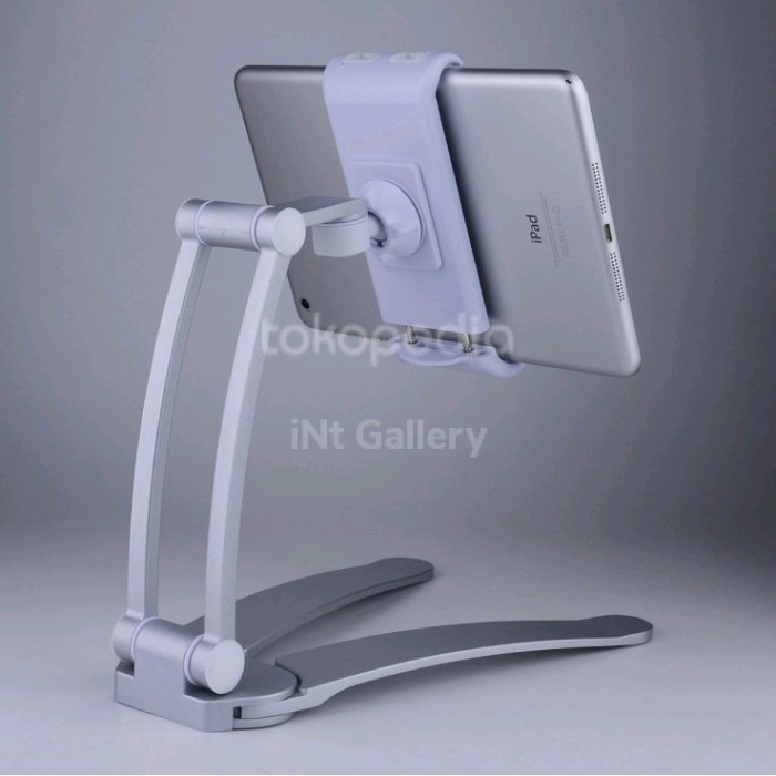 Produk Terbaik] Stand Phone Holder HP Tablet Meja Dinding Wall Table Pull Up Stand