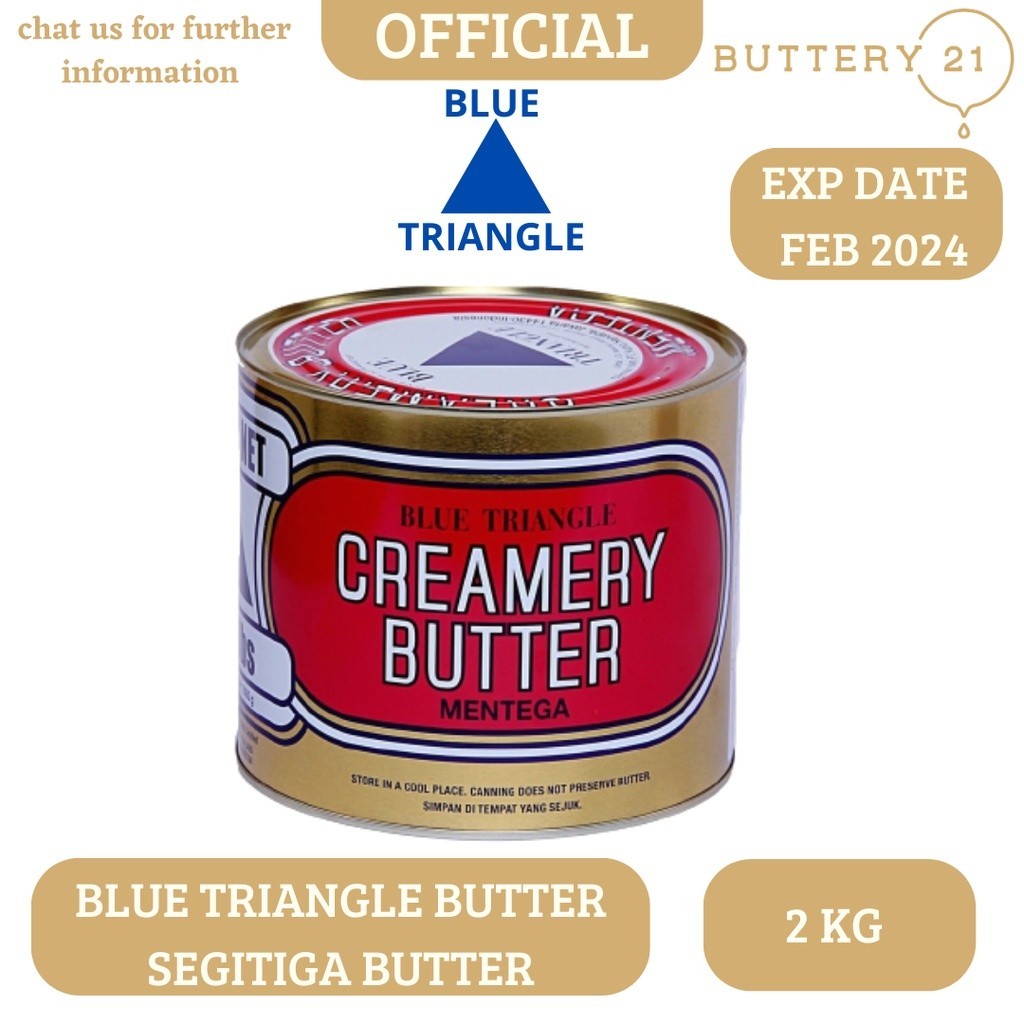 

BLUE TRIANGLE BUTTER 2 KG / SEGITIGA BUTTER 2 KG