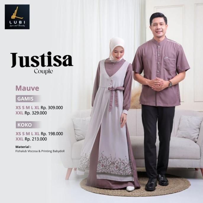 Couple Lubi Justisa Mauve Stok Terbatas