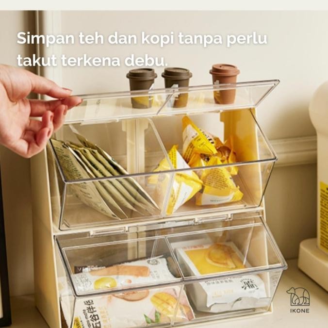 IKONELACI Organizer Box Snack Rak Kotak Minimalis Rak Meja - kuigrocery
