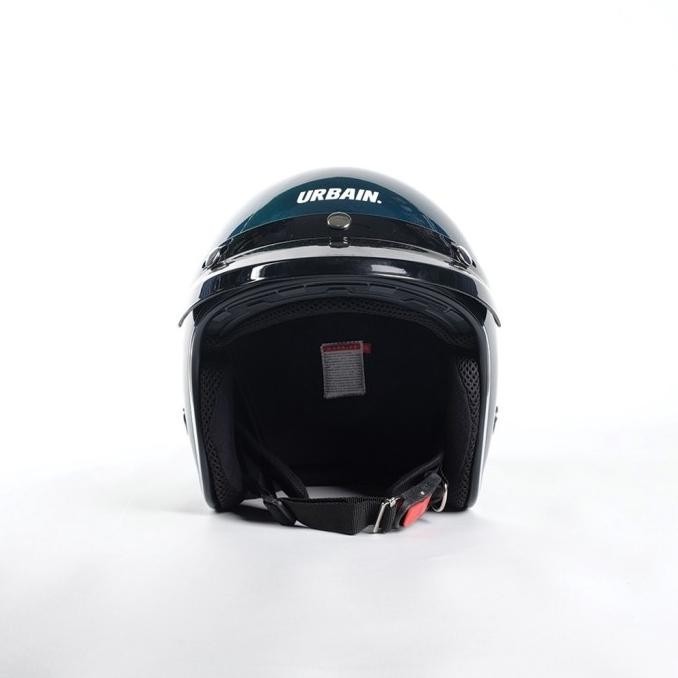 [New Ori] Urbain Helm Retro Bogo Hijau Pria Jakarta Vs Everybody Jinanstyle