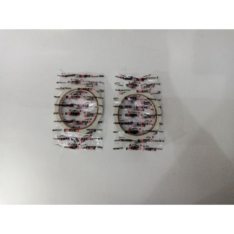 

Isolasi/DOUBLE TAPE BORNEO 1/4 INCH
