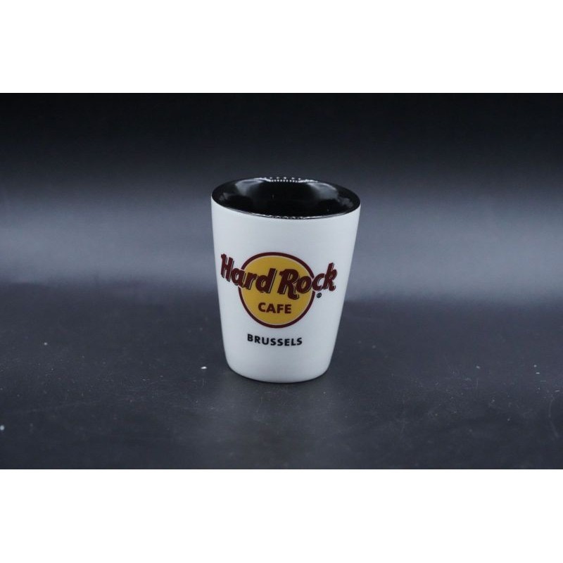 Hard Rock Cafe Brussels Belgium Classic Logo Shoot Glass Gelas Original Merchandise
