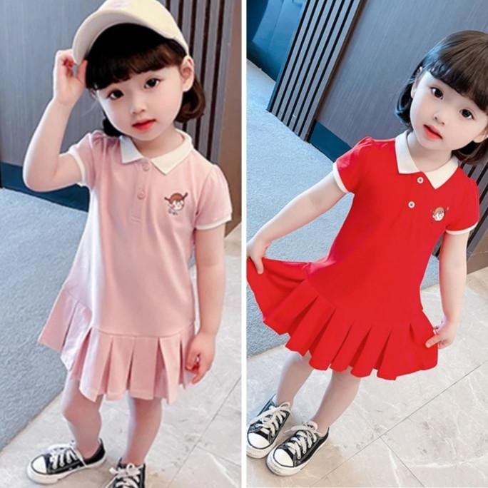 Dress Polo Lucu Anak Perempuan Import / Girl Polo Dress Limited Edition