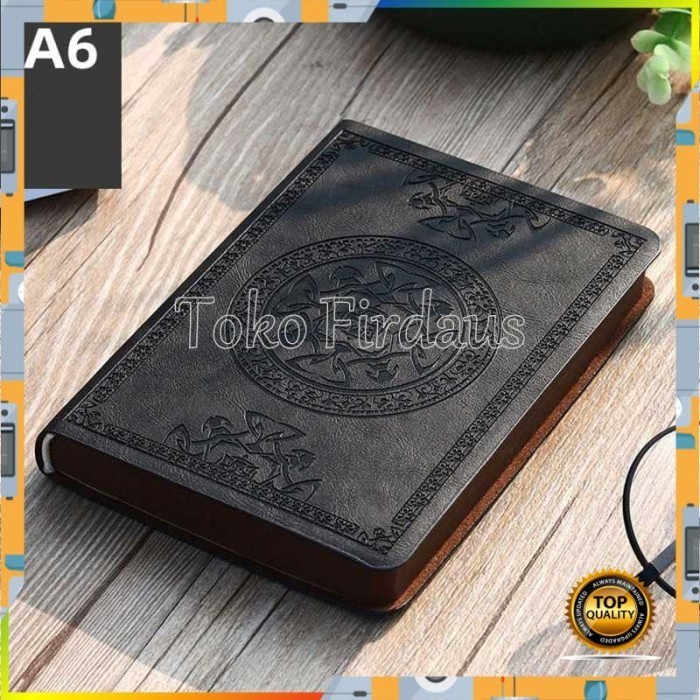 

Lucu Buku Catatan Jurnal Notebook Cover Vintage Pattern A6-Wh-1564 Hitam Berkualitas