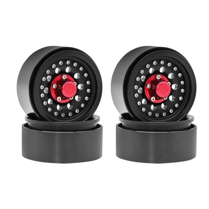 Terbaru 4pcs velg metal beadlock 1.9 inch Rc Axial scx10 rc4wd trx4 D110 1/10
