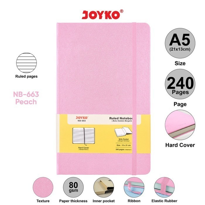 

Trendi Joyko Ruled Notebook Diary Agenda Bergaris Nb-663 Hc Bergaransi