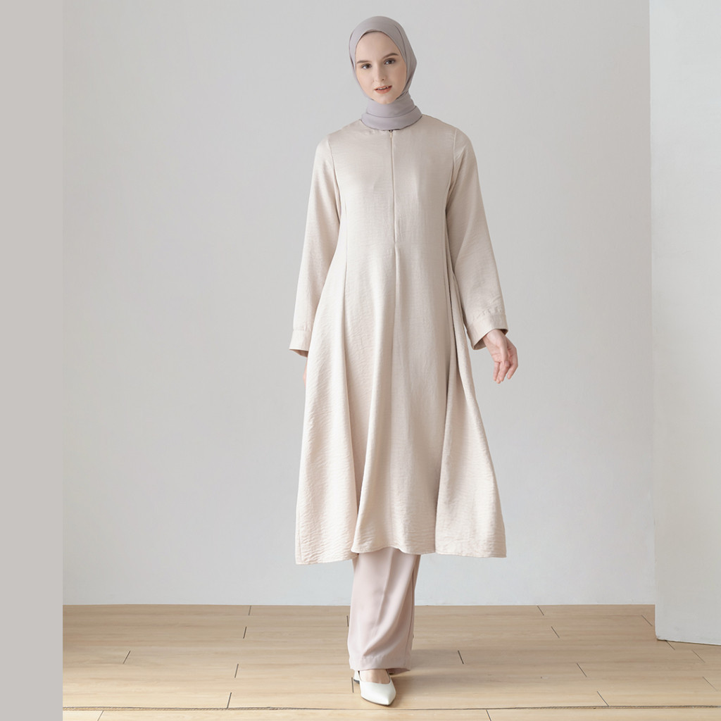 P8K HARSANA BY ASKA LABEL - TUNIK WANITA LENGAN PANJANG BUSUI FRIENDLY BLOUSE WANITA WARNA PUTIH