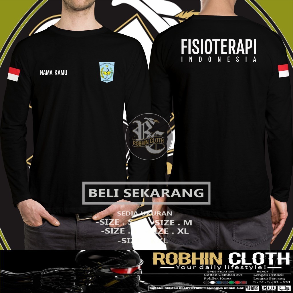 Kaos Baju IFI Ikatan Fisioterapi Indonesia Gratis Nama Lengan Panjang DB Kaos Distro