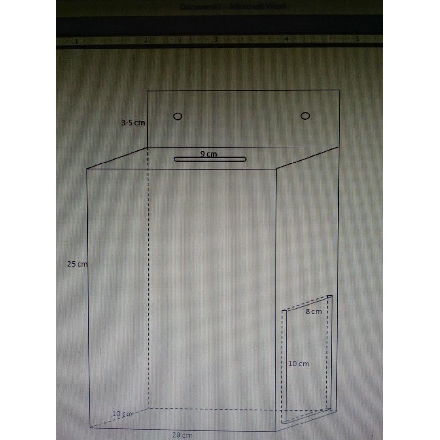 

Special kotak saran gantung akrilik 2mm bening