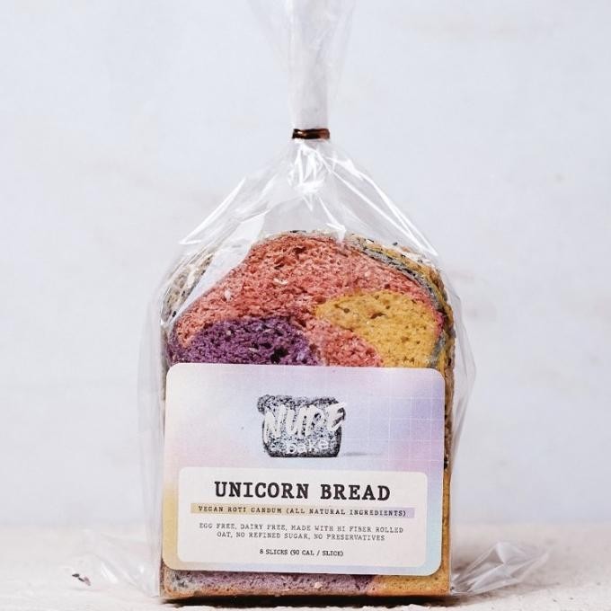 

New Nude Unicorn Oat Bread (Roti Tawar) Vegan, Egg Free & Dairy Free 300G Pengiriman Cepat