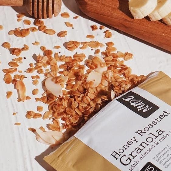 

Honey Roasted Granola With Almond Slices 175G - No D Sugar, Low Ca Stok Terbatas