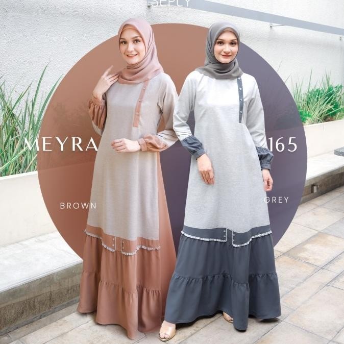 Ready Gamis Seply Meyra 165 Pengiriman Cepat