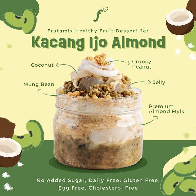 

New Sale Kacang Ijo Almond| Frutamix Healthy Fruit Drt Jar | Vegan Healthy Pengiriman Cepat