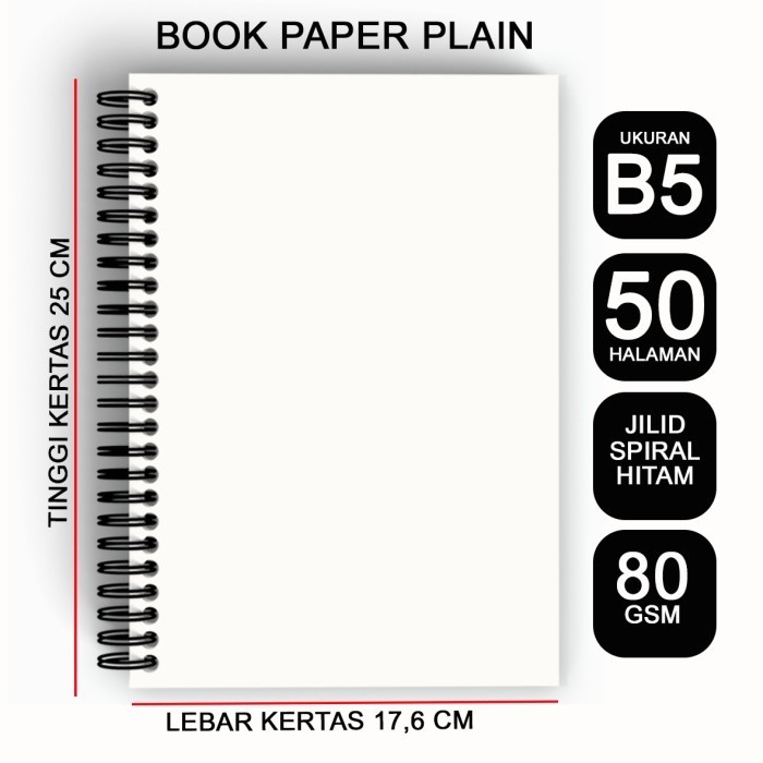 

Hemat Notebook Hardcover B5 / Buku Catatan / Polos / Spiral / Diary / Agenda Murah