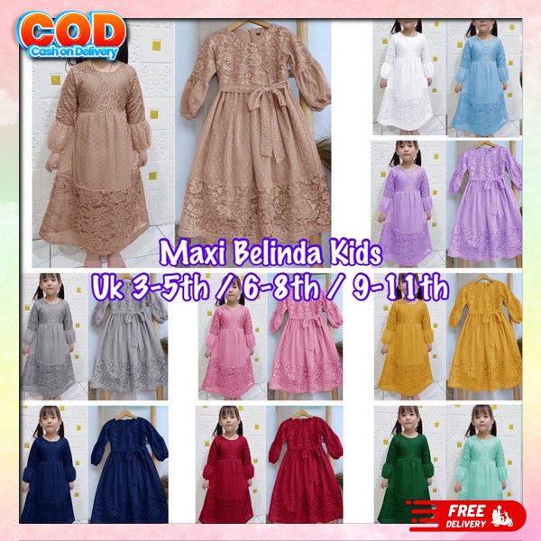 Bajugamis Anak2 Perempuan Gamis Ank Premium New Produk Ghamis Anak Tanggung 2024 Umur 11 12 Tahun 9 