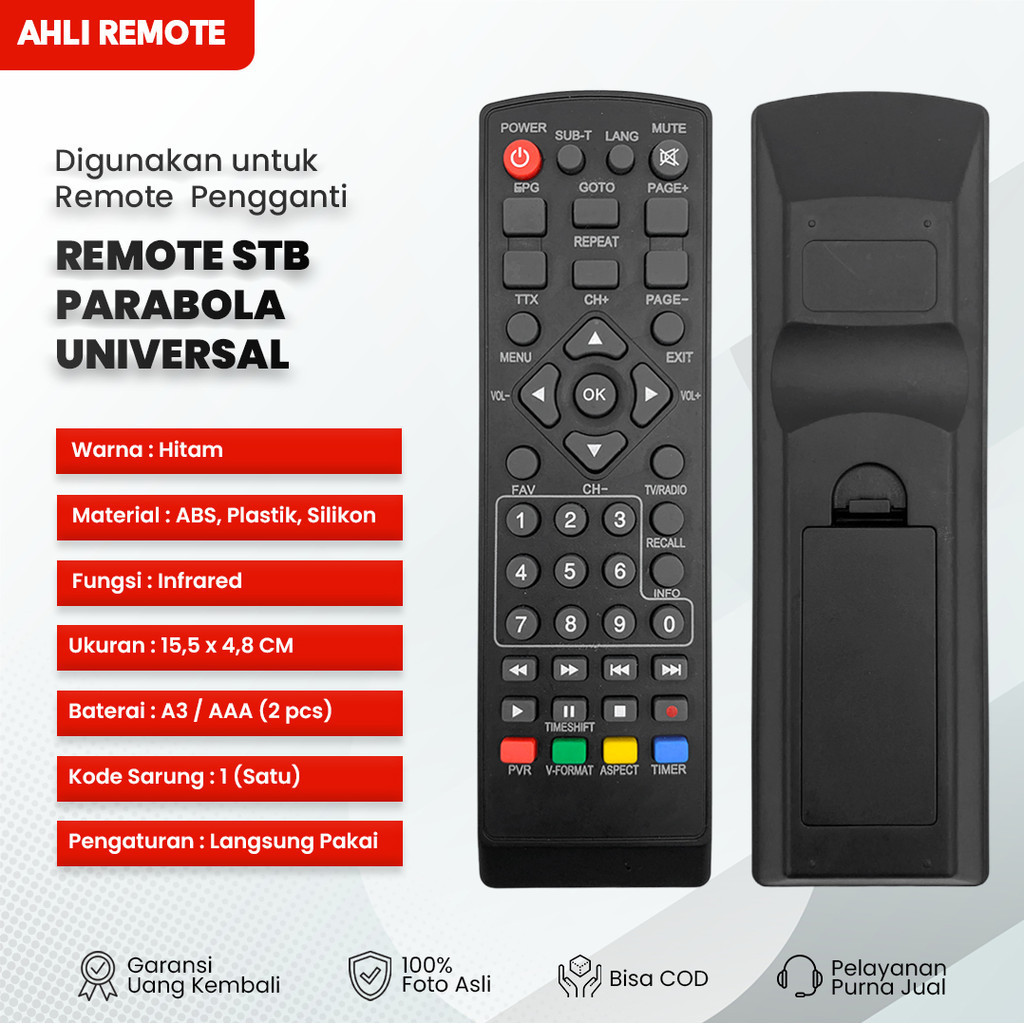 Remote STB Parabola Sanex SN-STB1801  / Remot STB Sanex SN-STB1801