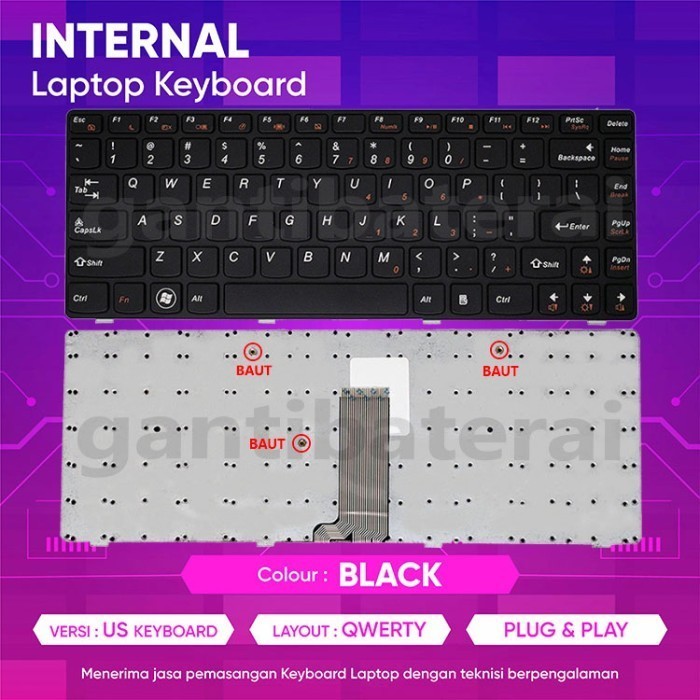 Keyard Laptop G480 G485 G490 Z380 Z485 Z480 G400 G405