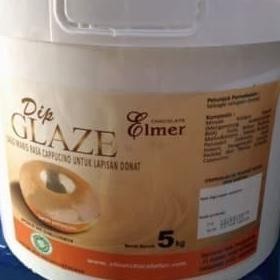 

PTR Elmer Dip Glaze - Topping Donat Cappucino 5kg - Gosend Only!!! - kuigrocery