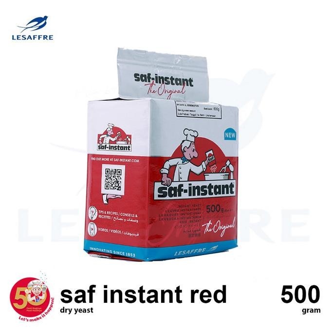 

Saf Instant Red, Dry Yeast Ragi Kering Instant Per 500 Gr