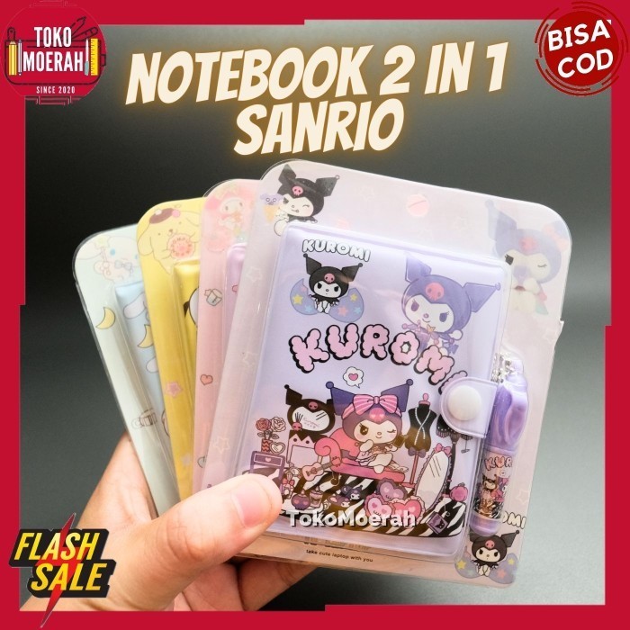 

Hemat Buku Diary Sanrio Buku Memo 2 In 1 Sanrio Paket Alat Tulis Pen Buku Terbatas