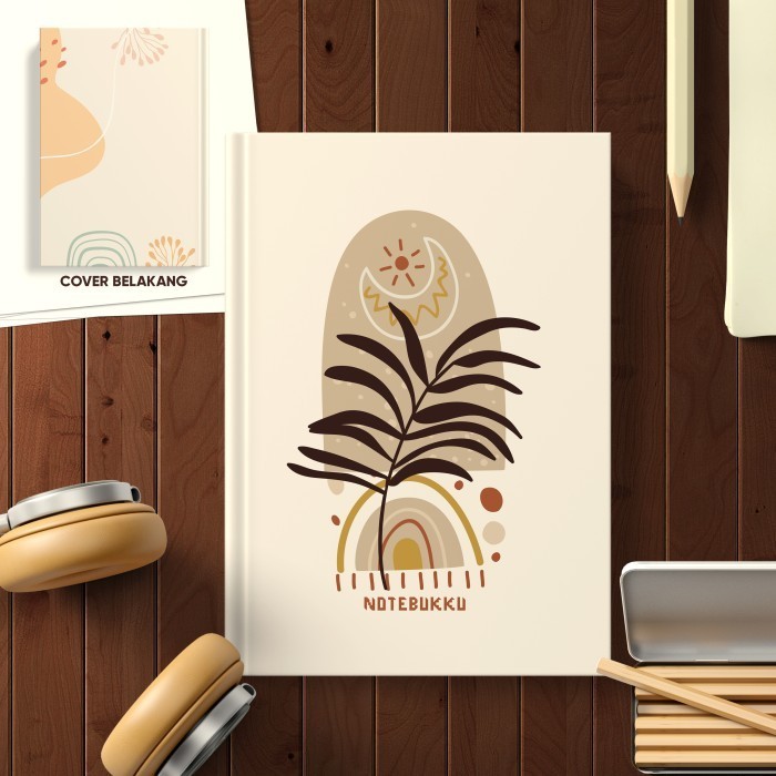 

Hadir Notebook A5 / Journal Book /Agenda Hardcover Notebukku Boho Hemat
