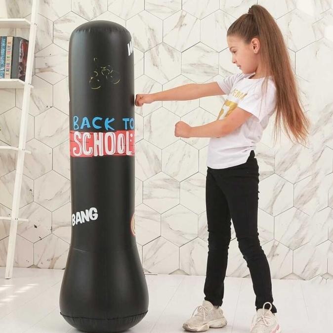 Samsak Tinju Berdiri Taekwondo Karate Boxing Samsak Standing Anak 1.2M